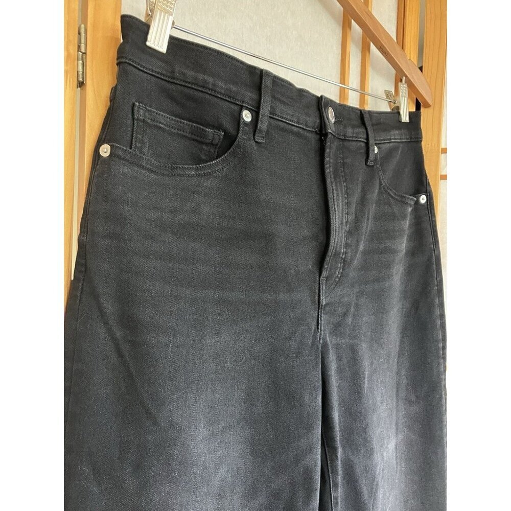 NWT Everlane Women's Black Kick Flare Denim Jeans Pant Organic Cotton MSRP $128 - Picture 6 of 15